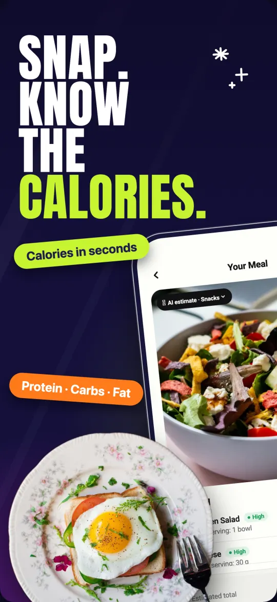 Calvio AI food scanner screen