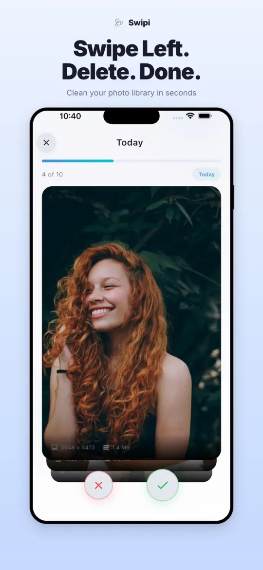 Swipi swipe-to-clean screen
